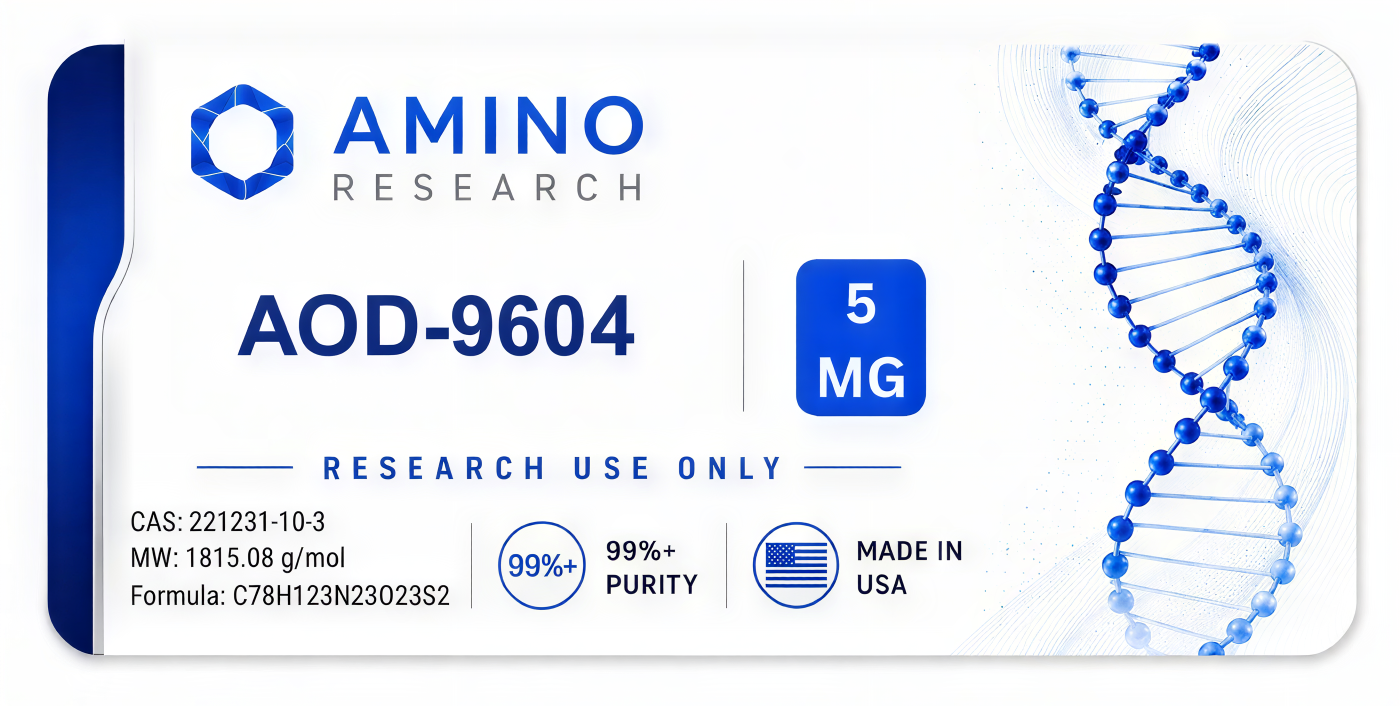 AOD9604 5mg label preview