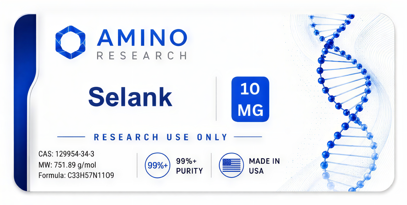 Selank 10mg label preview